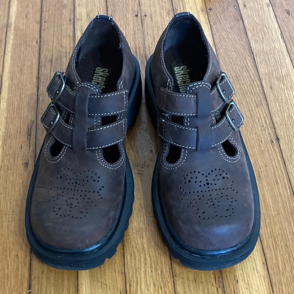 Skechers Shoes - Skechers Brown Double-Strap Mary Jane Shoes